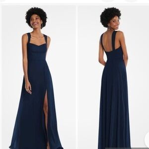 NWT After Six Navy Blue Maxi Dress 4